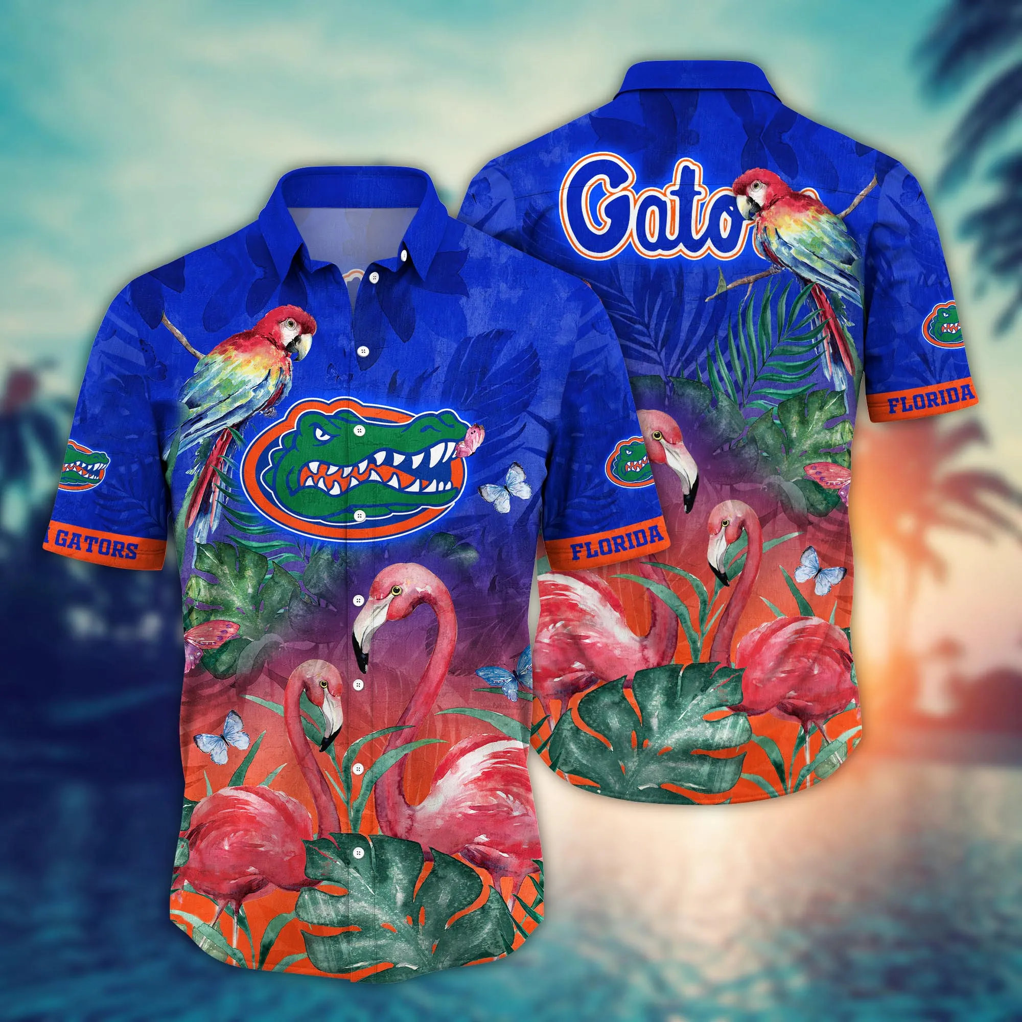 Florida Gators NCCA Hawaiian Shirt Hot Season Header Volley Shirts