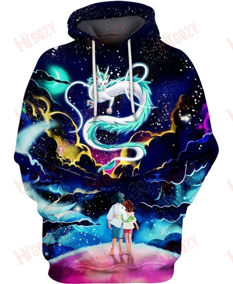 Hoodie Spirited Away, Hoodie Dragon Spirited Away, Hoodie Spirited Away Chihiro And Haku, Chihiro And Haku Classic Hoodie,Studio Ghibli 3D Hoodies Clothing Store Zip Up Hoodies Cute Hoodies, Studio Ghibli Hoodies And Sweatshirts Onlytee