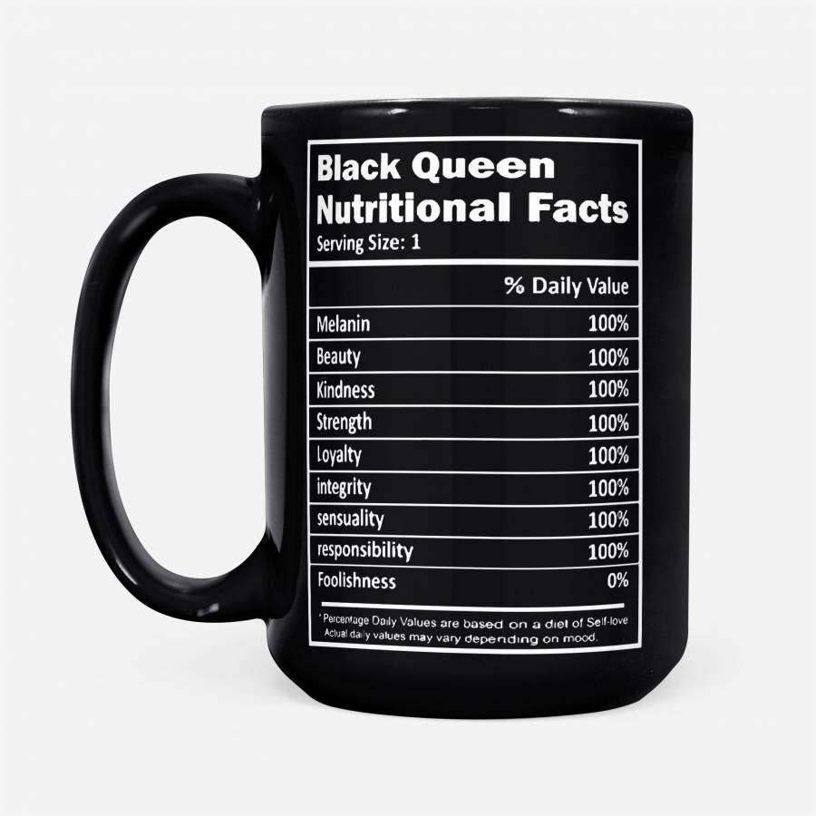 Black Queens Nutritional Facts – Black Mug