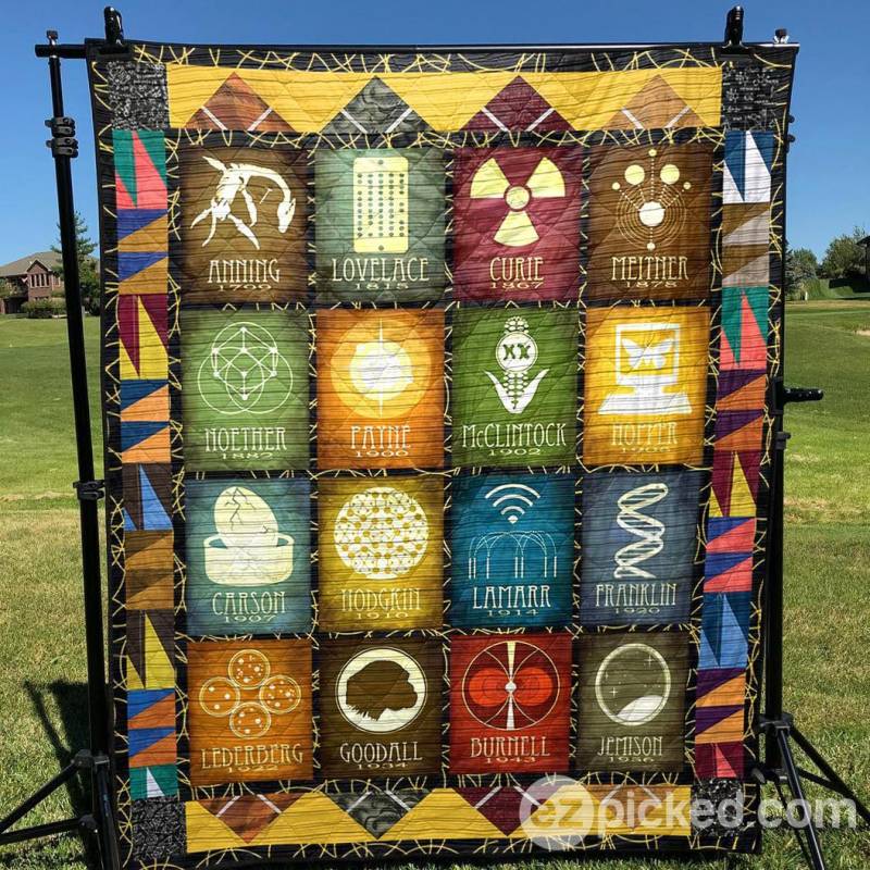 Women In Science Quilt Blanket- LL