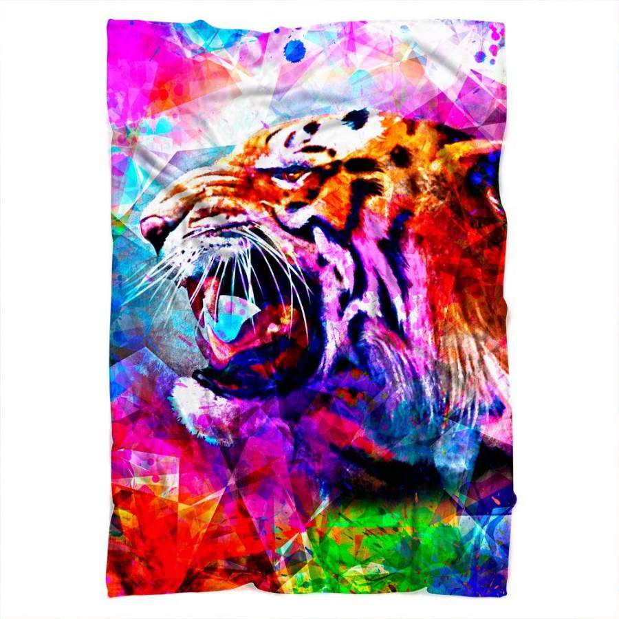 Vivid Tiger Blanket