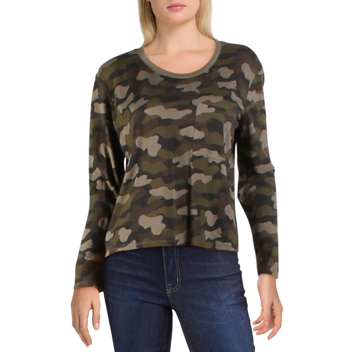 Womens Leopard Cropped T-Shirt