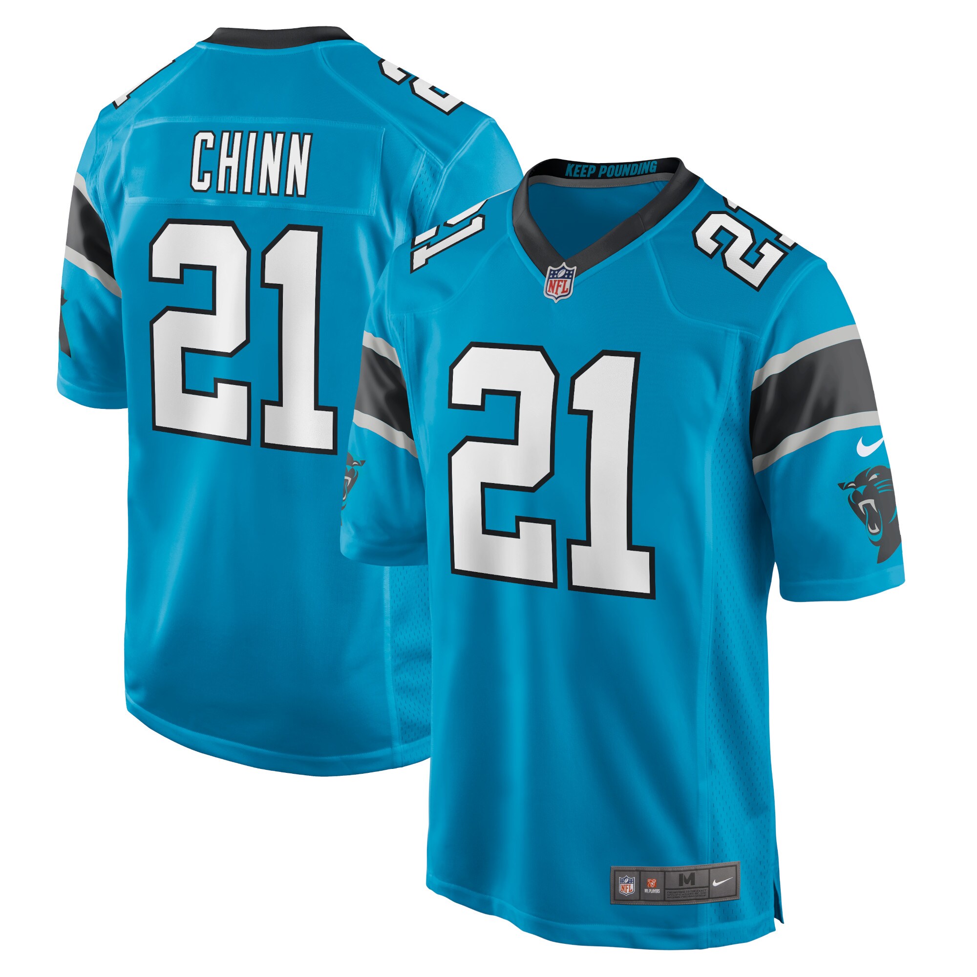 Jeremy Chinn Carolina Panthers Game Jersey – Blue