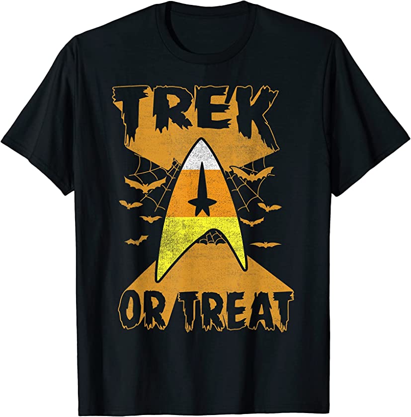 Candy Corn Trek Or Treat Halloween T-Shirt