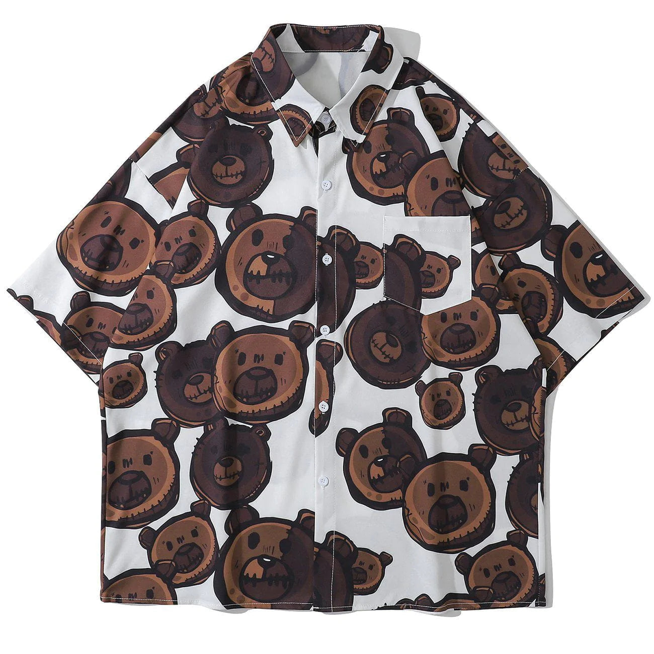 Talishko™ – Bear Full Print Short-Sleeved Shirt