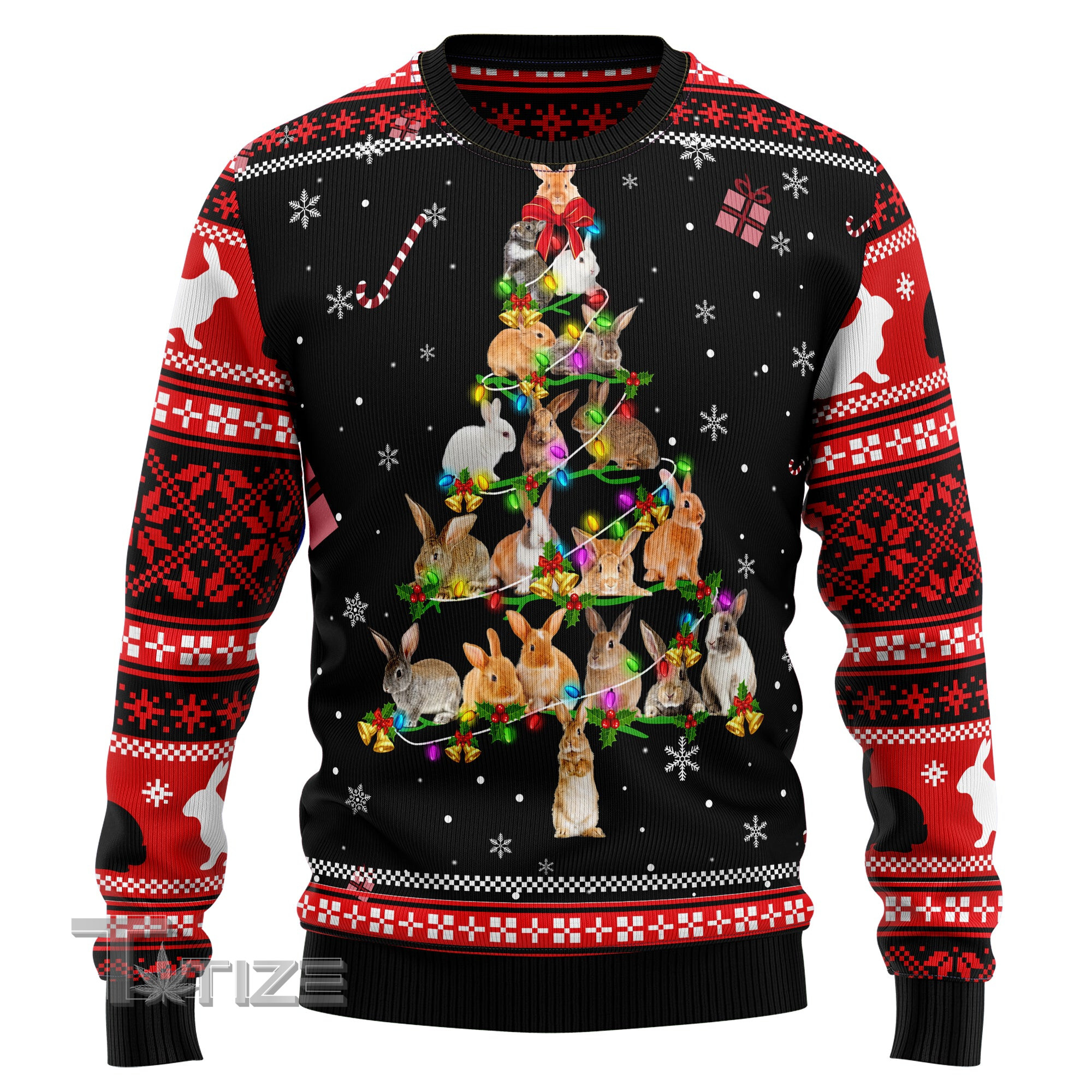 Rabbit Pine Christmas Ugly Christmas Sweater