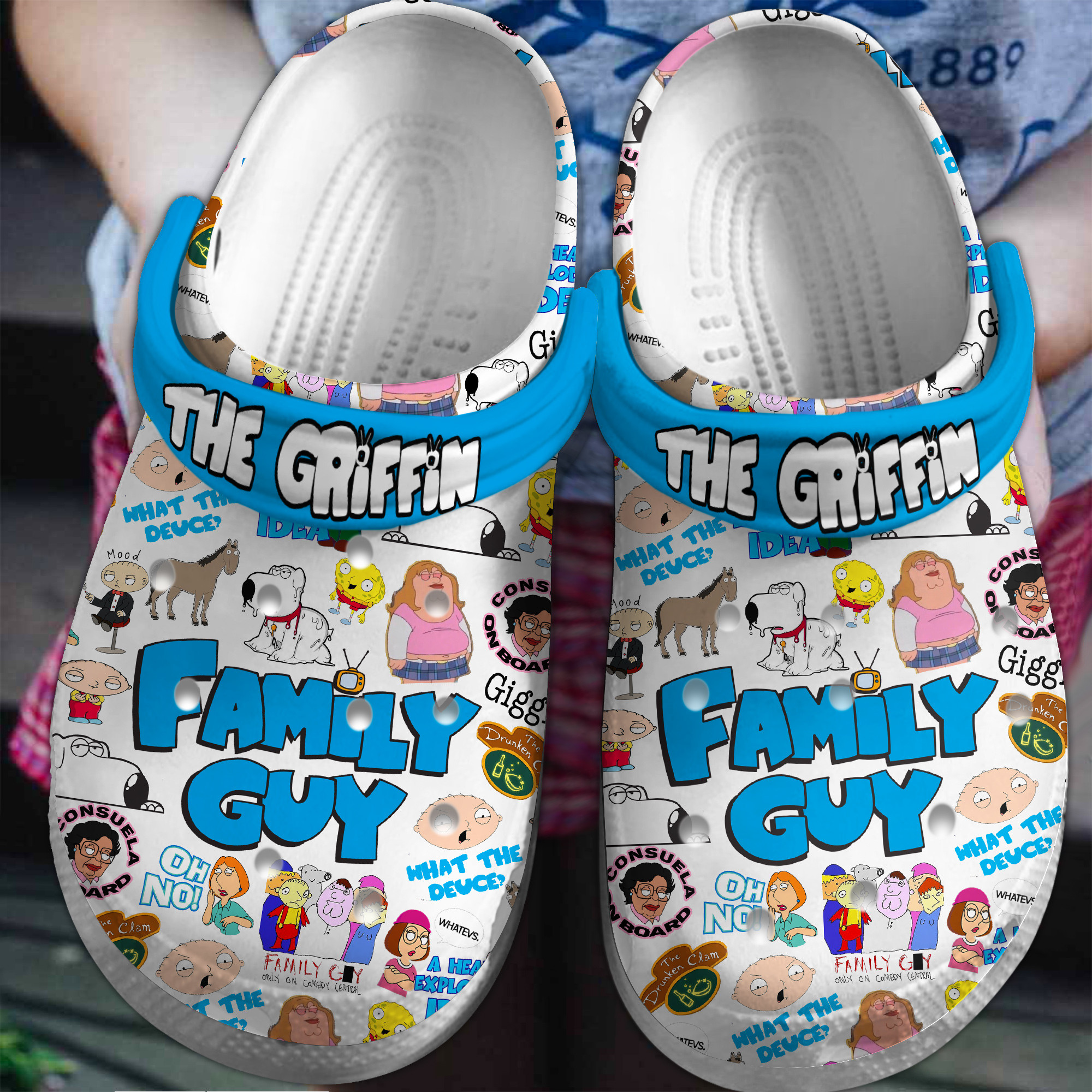 Family Guy TV Series Crocs Crocband Clogs Shoes Comfortable For Men Women and Kids