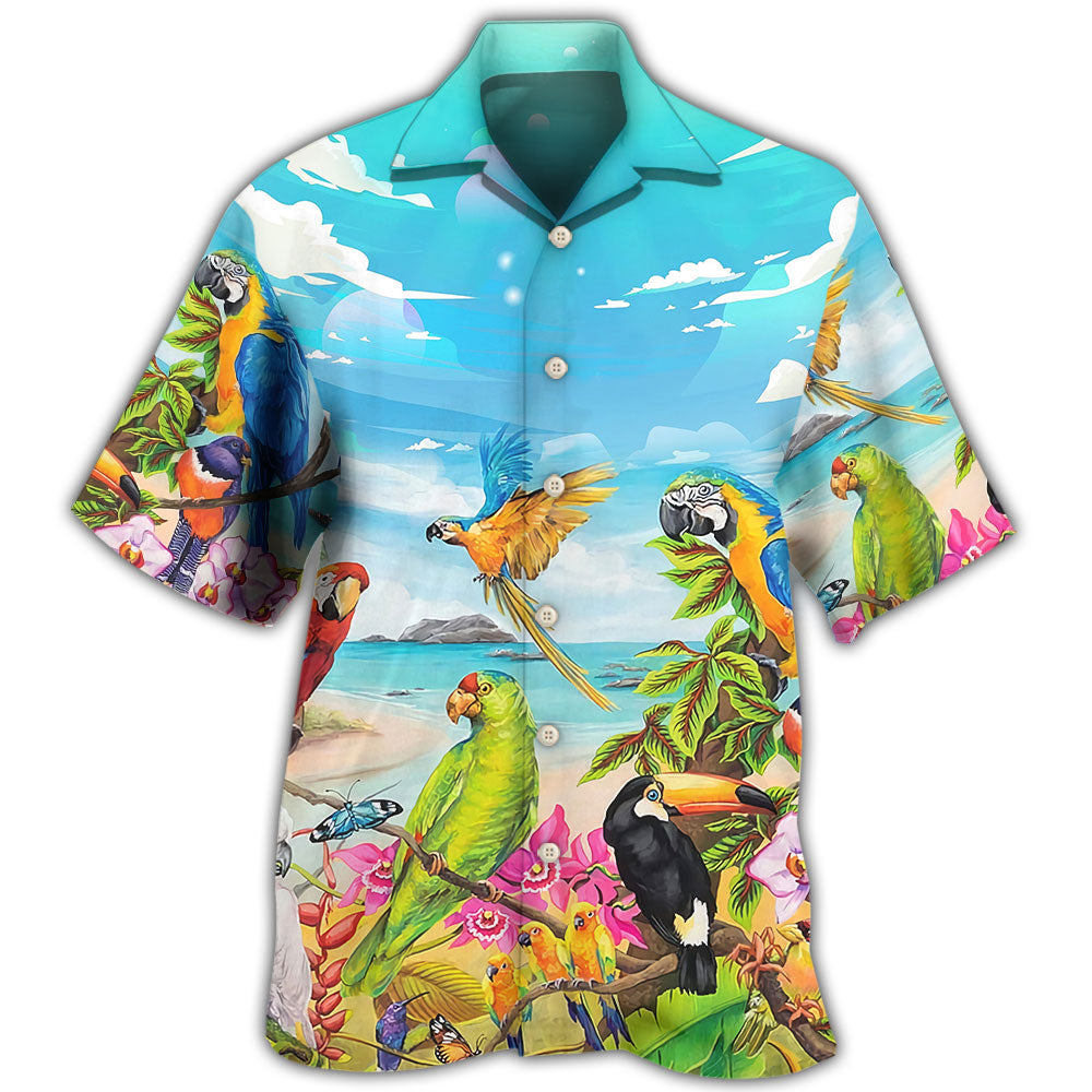 Parrot Beach And Sky Art Hawaii Shirt Ha74274