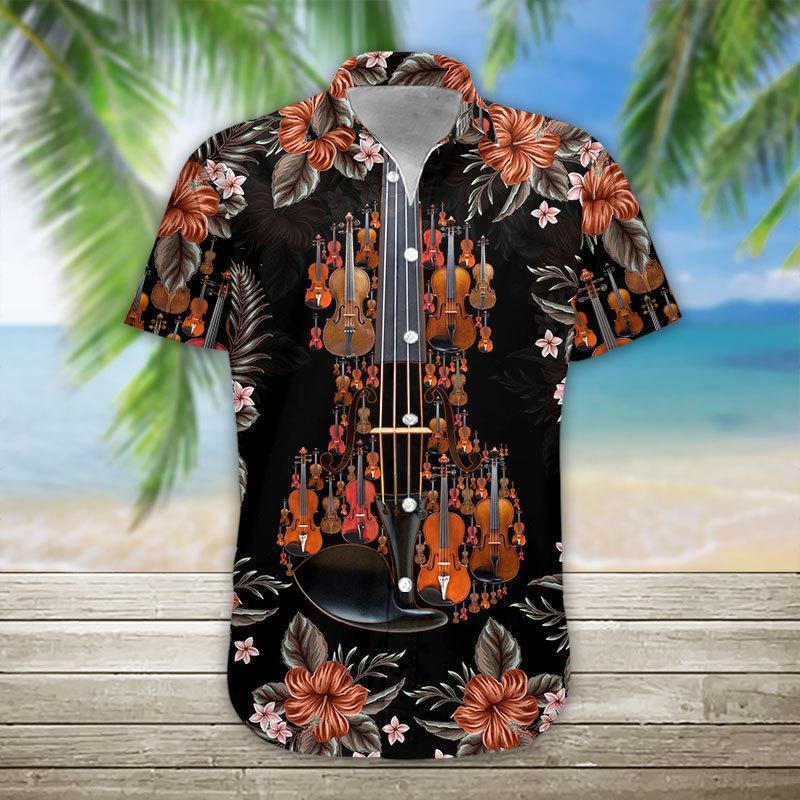 Violin Hawaiian Shirt | Unisex | Adult | Hw6466