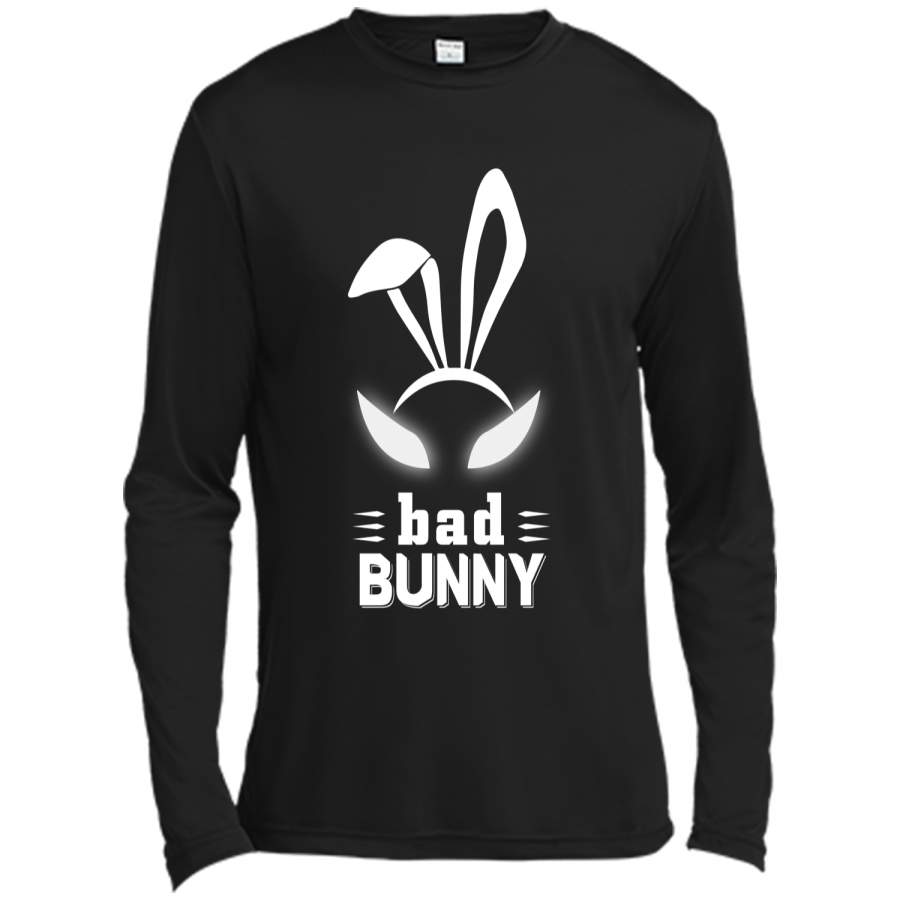 Bad Bunny Custom T Shirt Cute and funny bunny Easter bunny Long Sleeve Moisture Absorbing Shirt