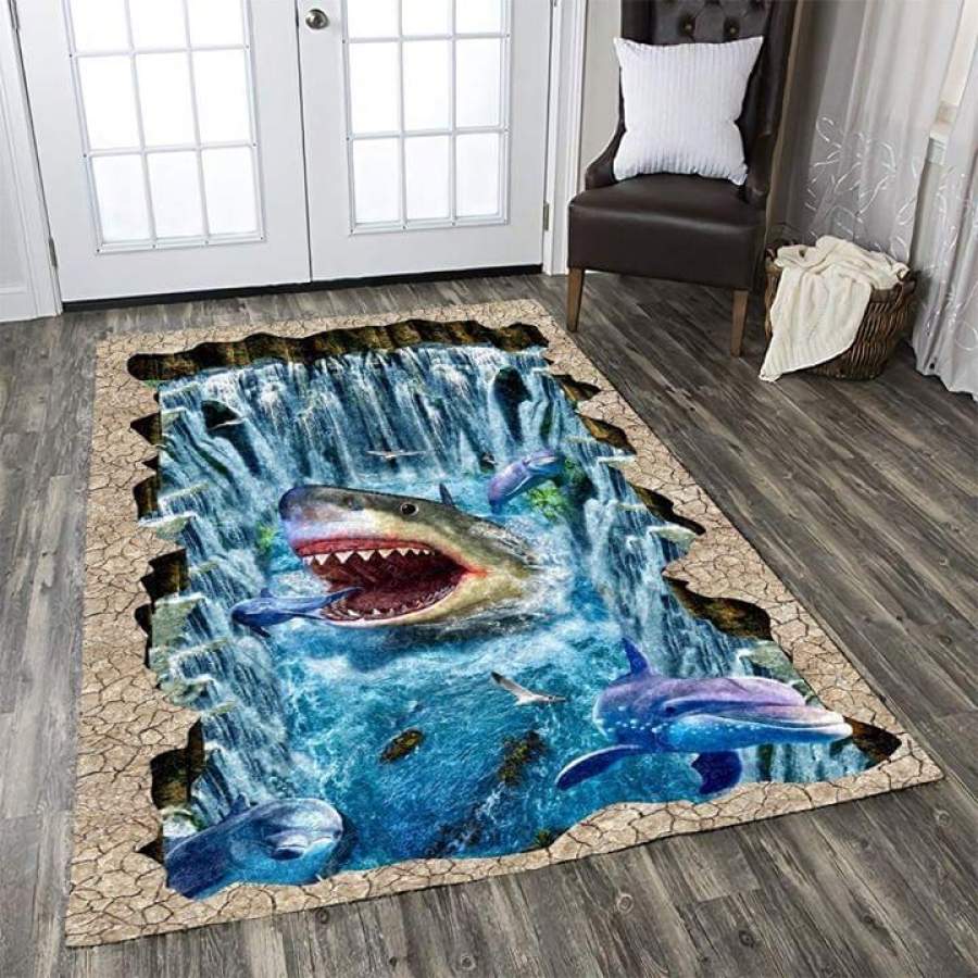 Shark Rectangular Rug LN