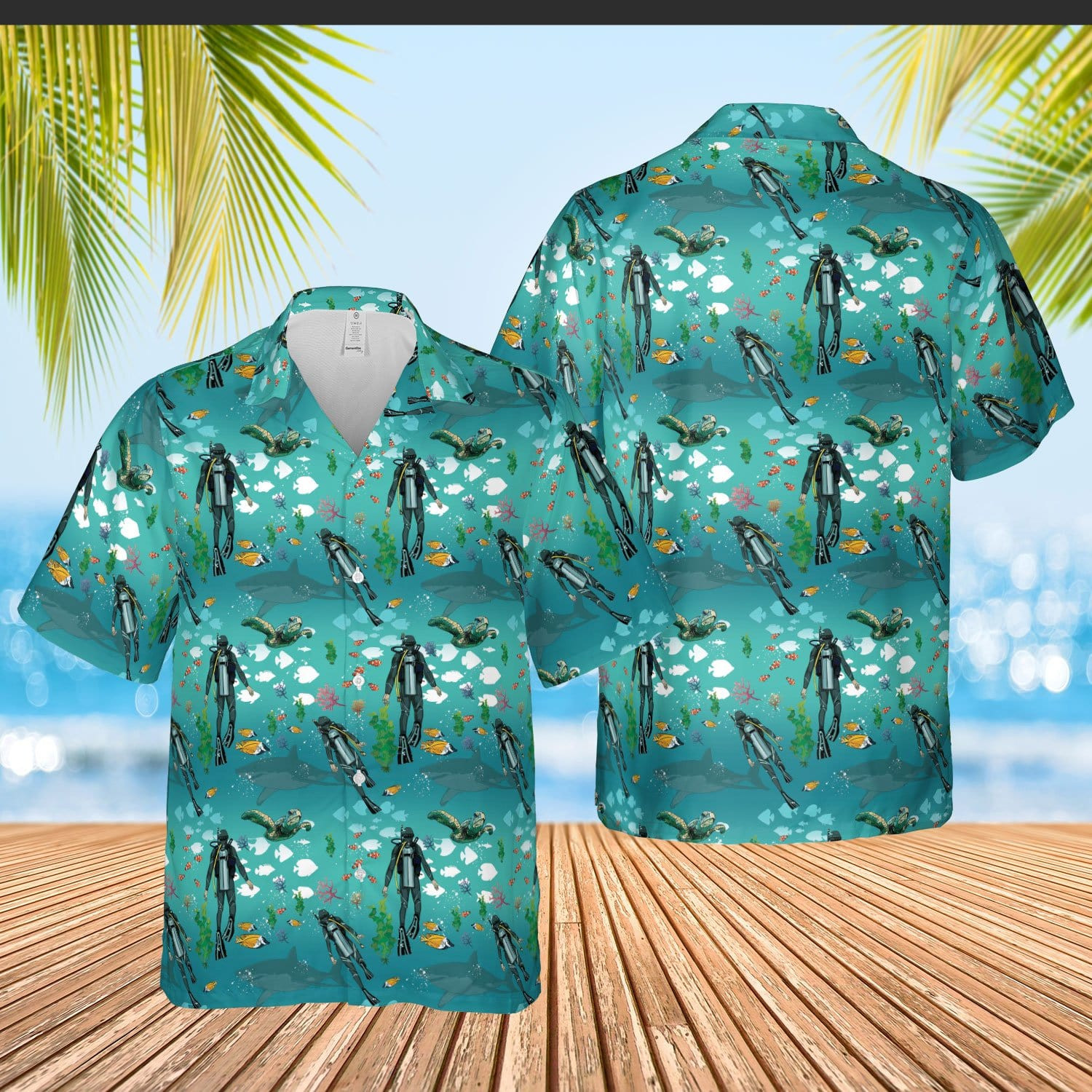 Live And Let Dive Scuba Diving Blue Ocean Unisex Hawaii Shirts Ha53043