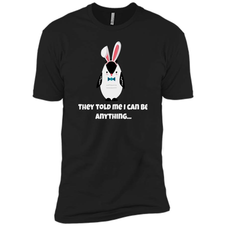 Cute Easter Bunny Penguin Easter T-shirt Next Level Premium Short Sleeve Tee