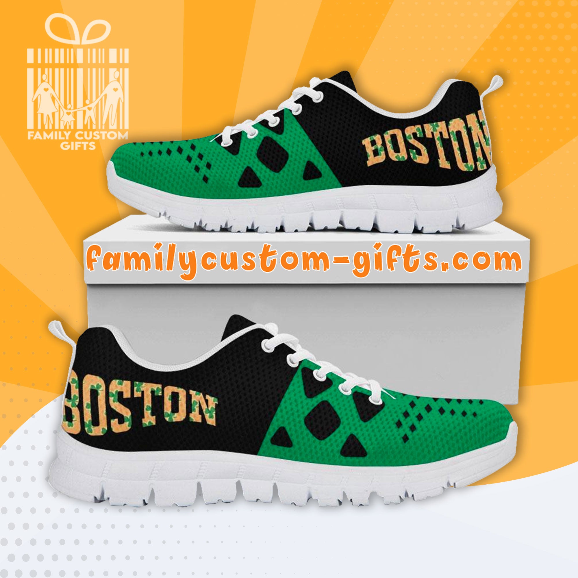 Boston Celtics Custom Shoes For Men Women 3D Print Fashion Sneaker Gifts For Her Him