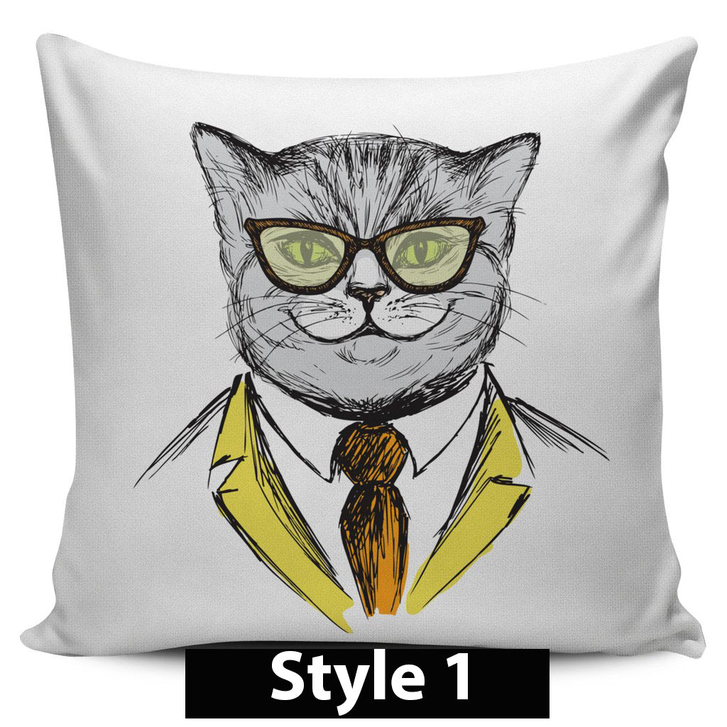 Fashion Cat Pillow Covers