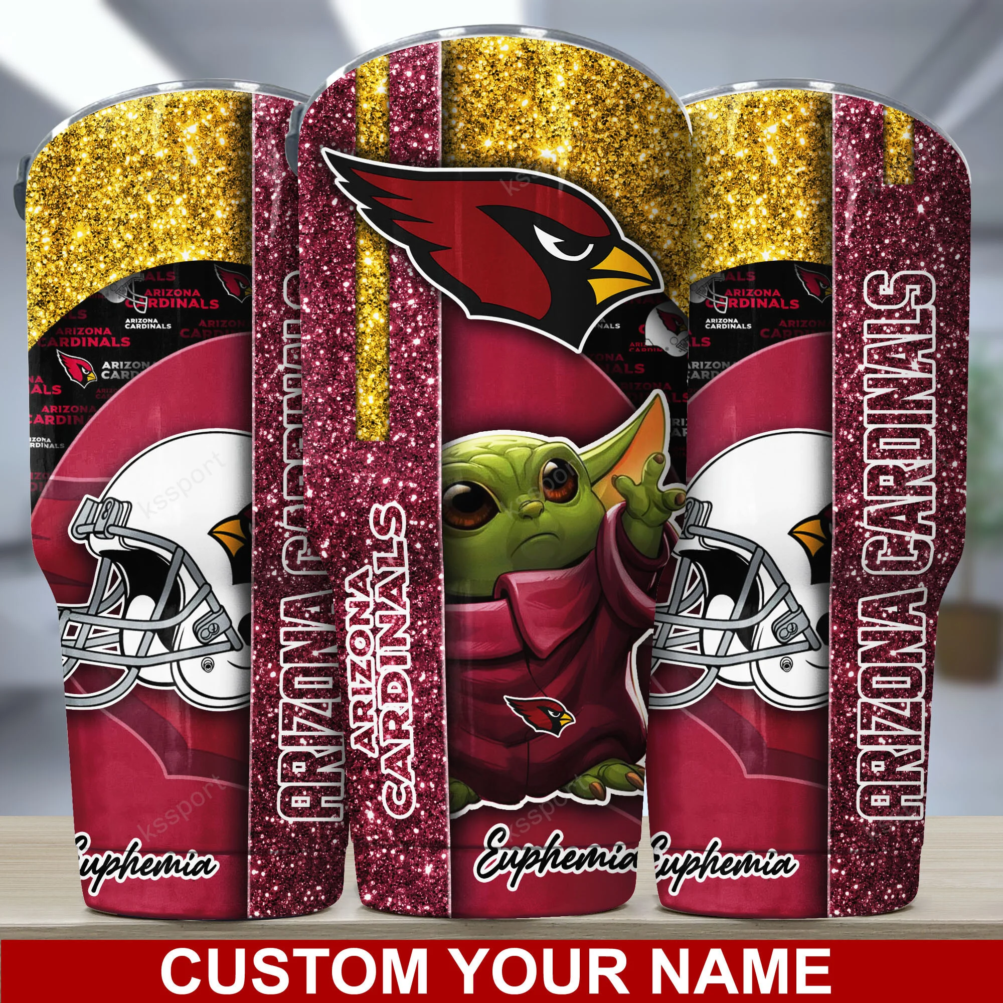 Arizona Cardinals Custom Name Tumbler Bg152