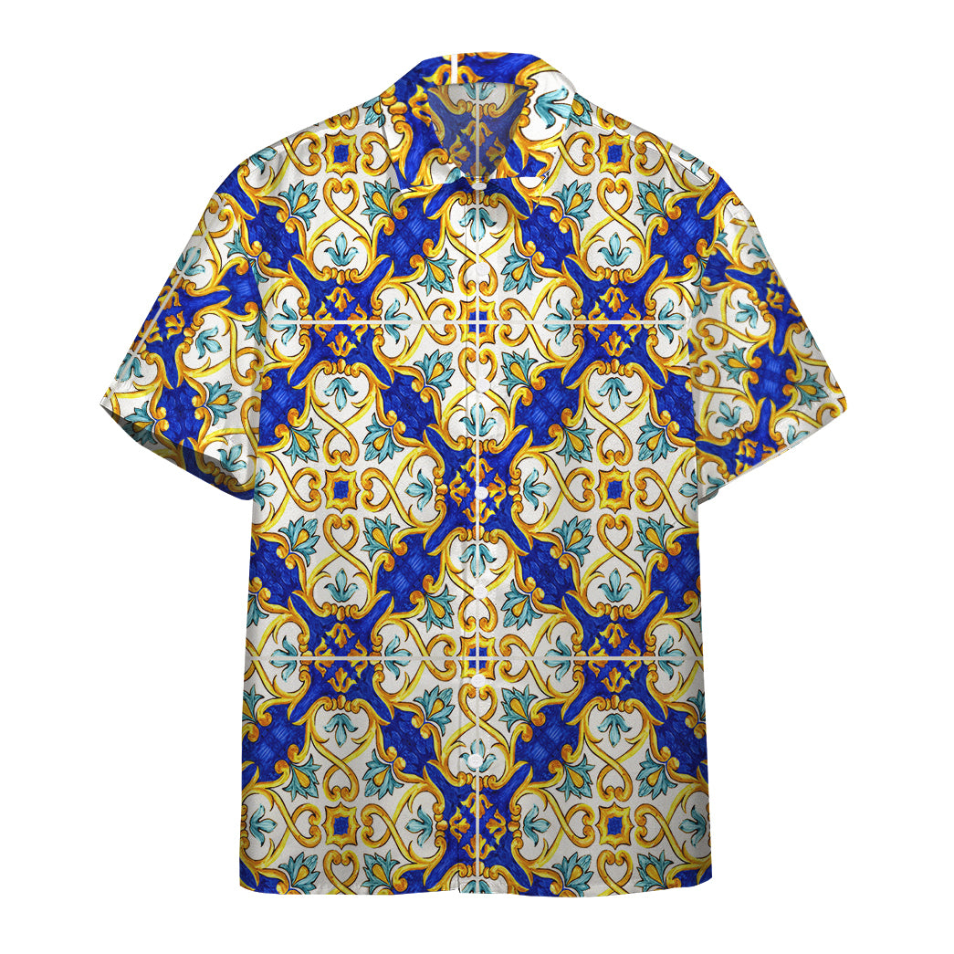 Gearhumans Majolica Hawaiian Shirt Ha70287