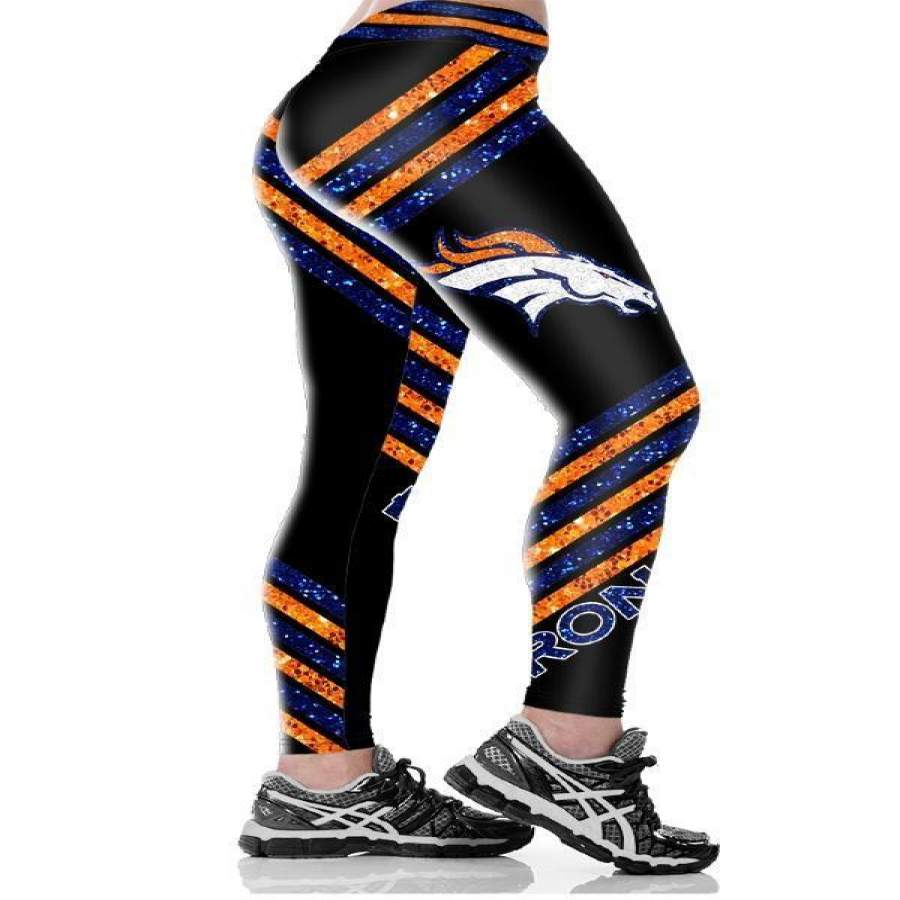 Denver Broncos Printed Yoga Fitness Leggings