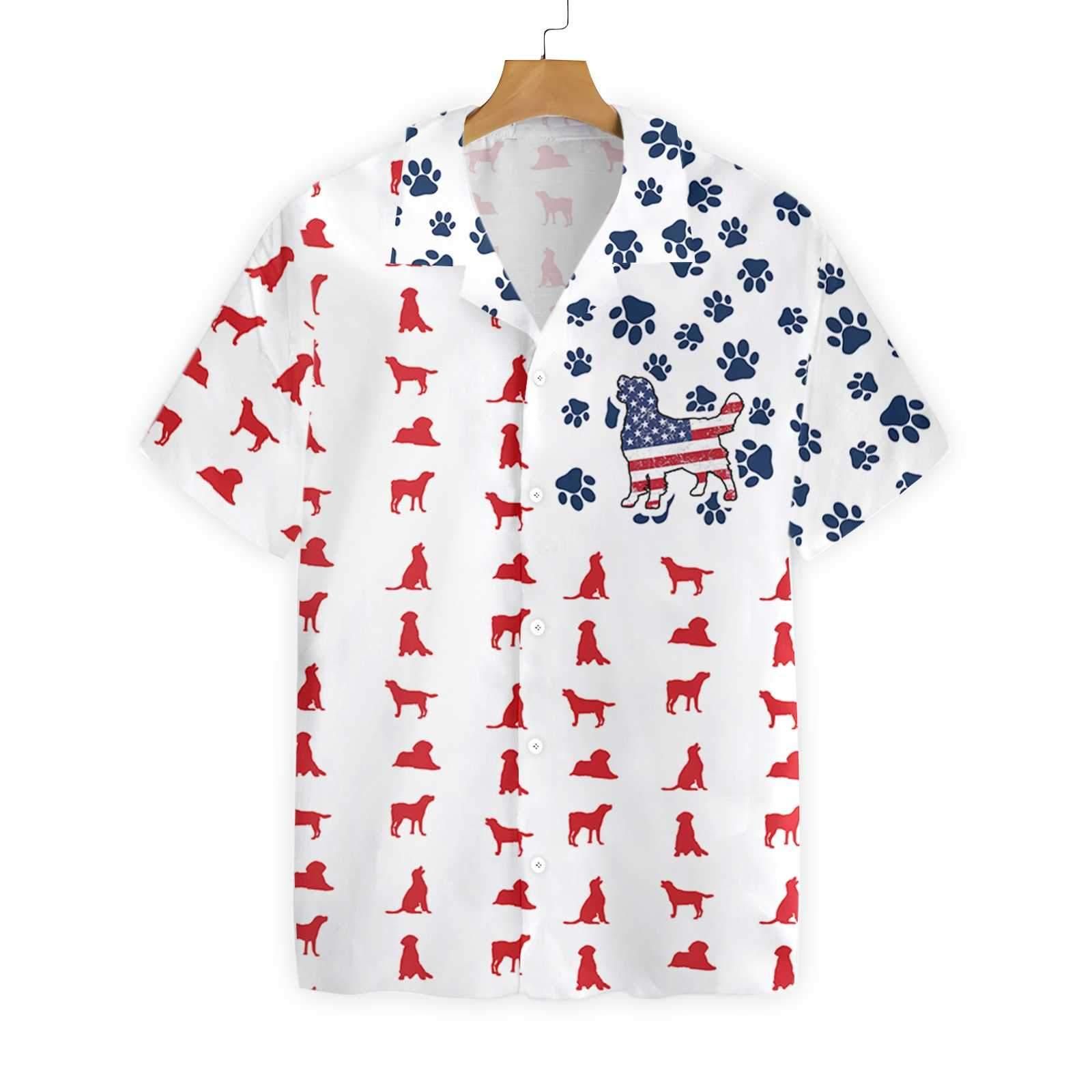 Labrador American Flag Hawaii Shirt Ha51488