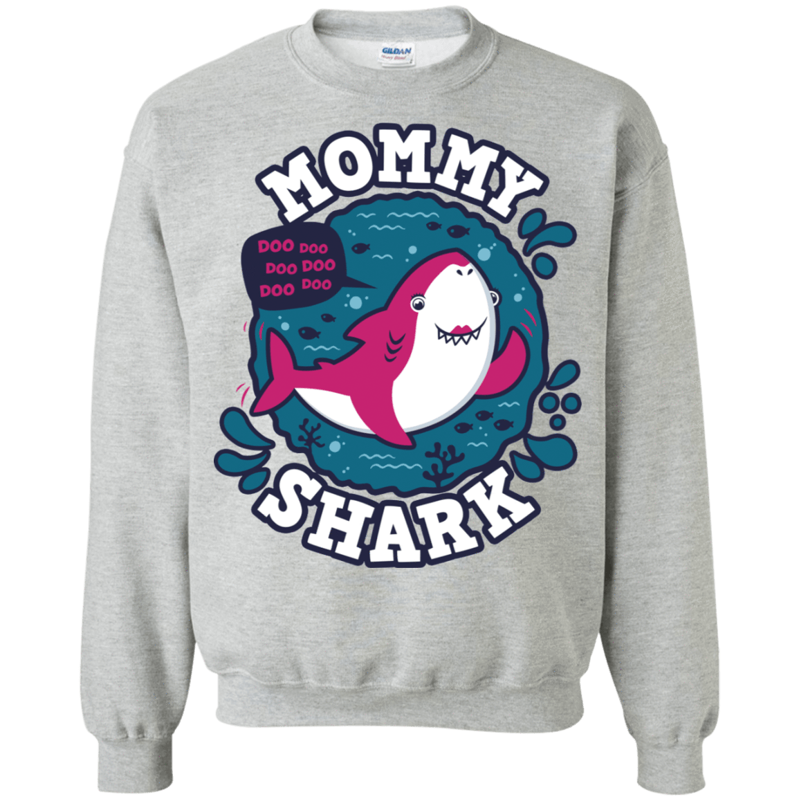 Shark Family Trazo – Mommy Crewneck Sweatshirt