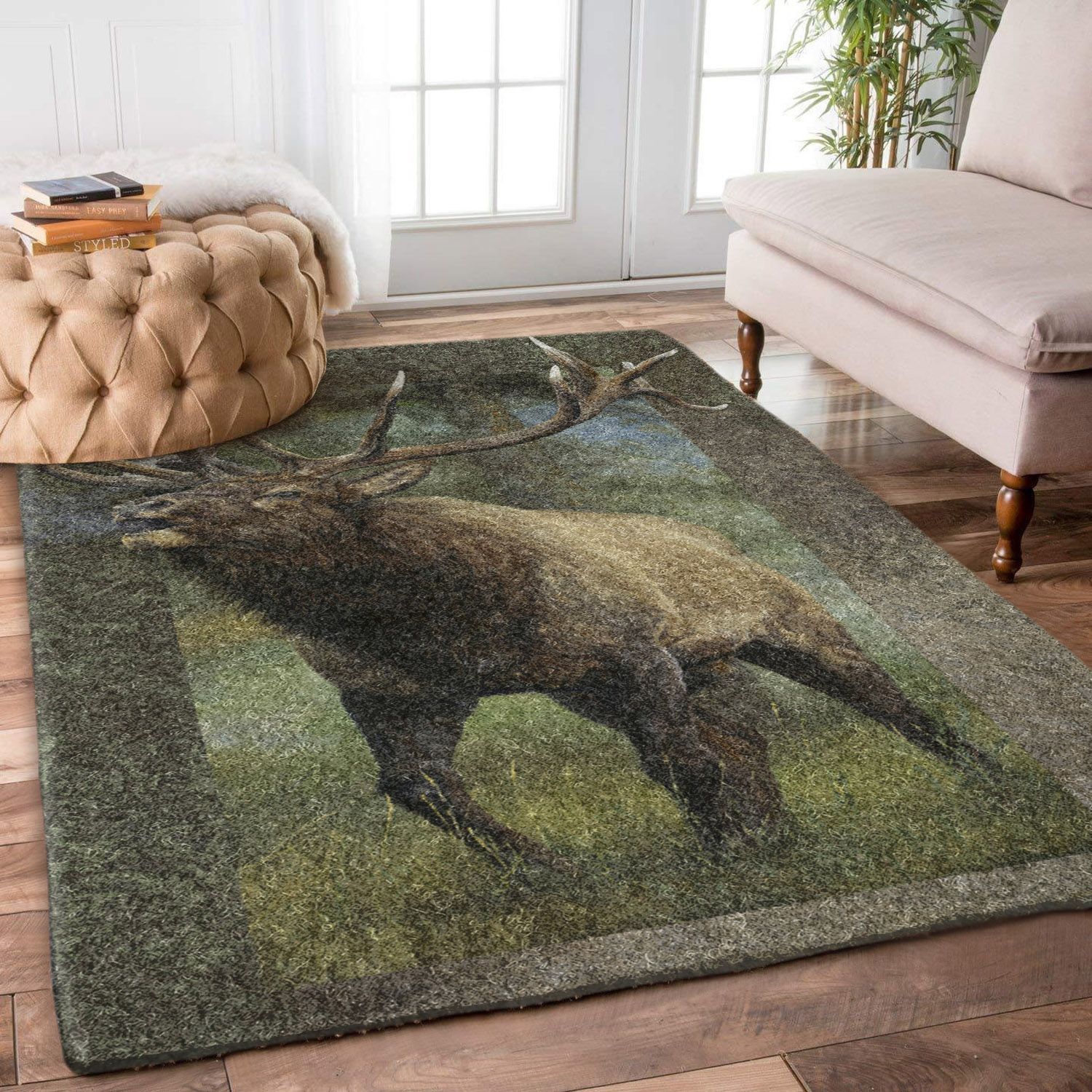 3d Vintage Deer DD1110001R Rug