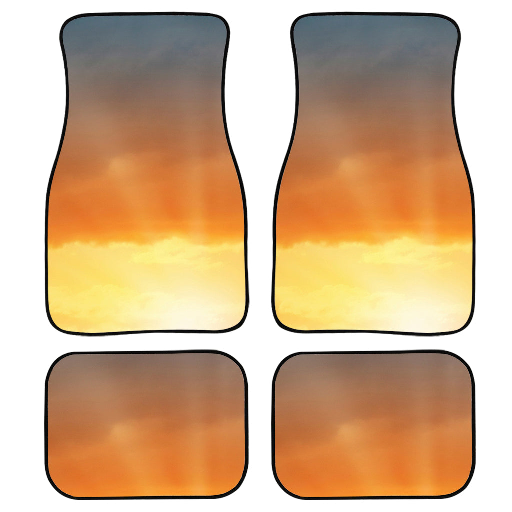 Sunrise Road Print Front And Back Car Floor Mats, Front Car Mat