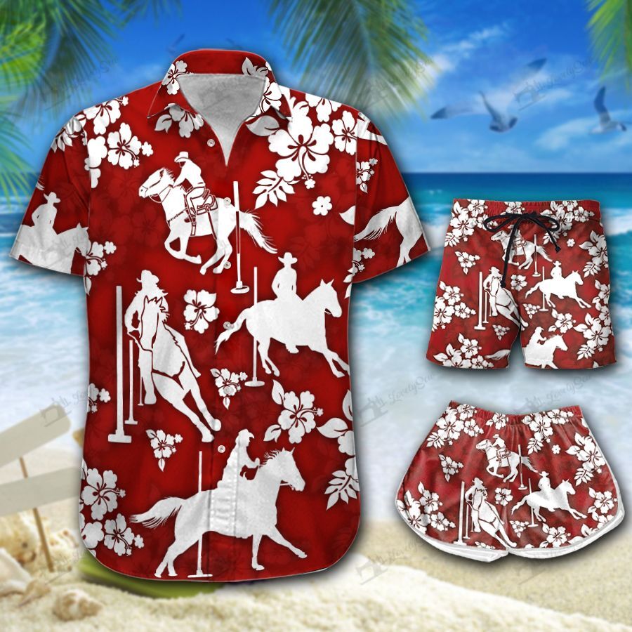 Pole Bending Hawaiian Shirt Shorts Ha49116