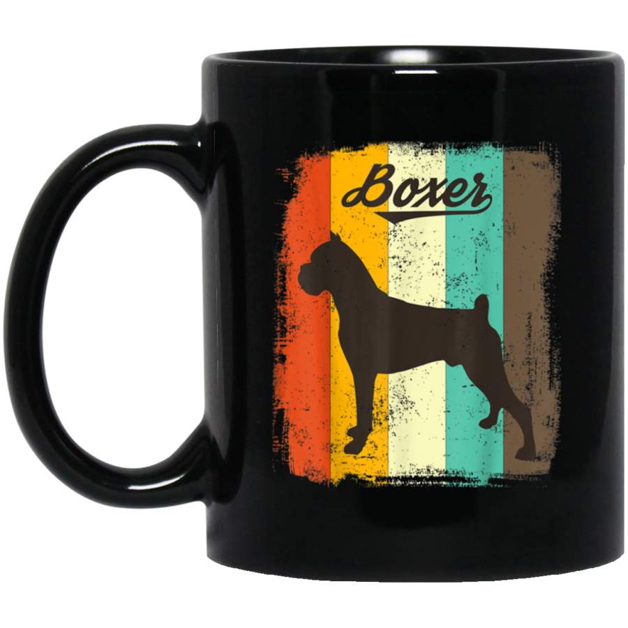 Boxer Dog Mug Retro Vintage Design