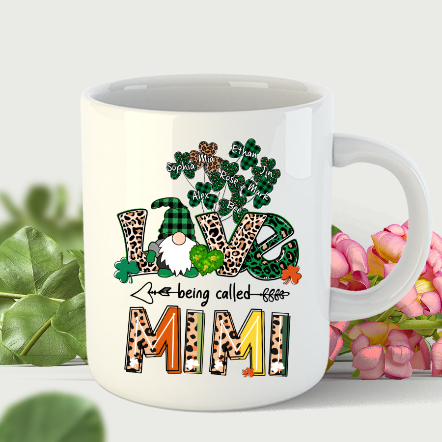 Love Being Called Mimi Shamrock Mug