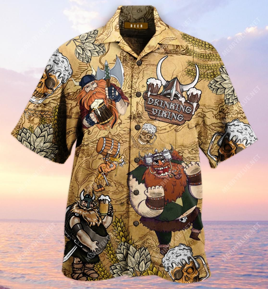 Viking Beer Aloha Hawaii Shirt Colorful Short Sleeve Summer Beach Casual For Men And Women Ha70101