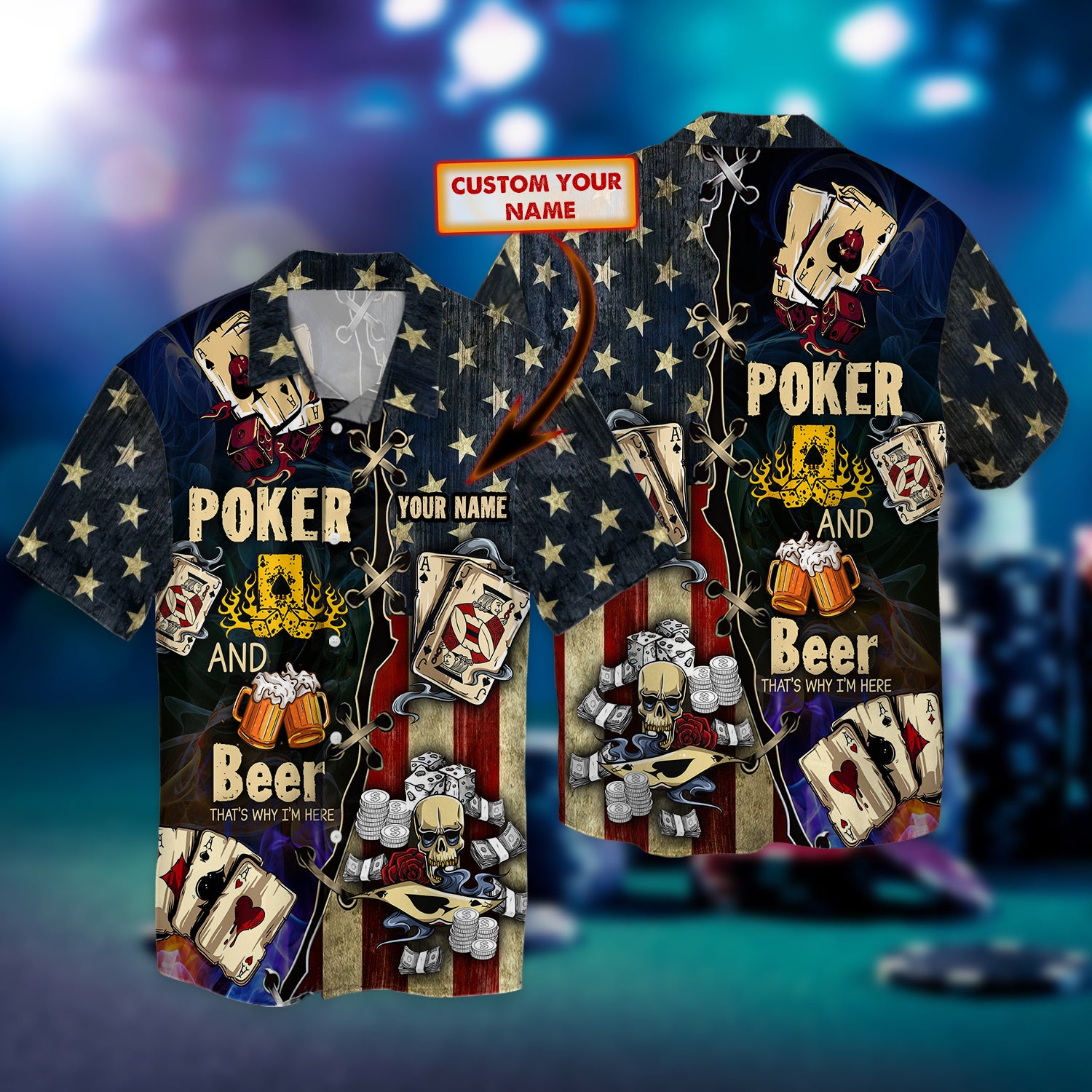 Poker And Custom Hawaii Shirt Ha85604