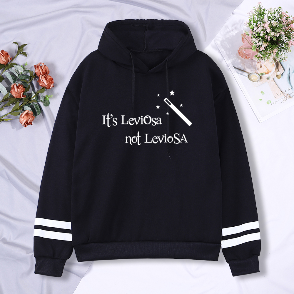 Women Hipster Streetwear Sweatshirts 2022 It’s Leviosa Magic Fleece Casual Hoodies Female Autumn Harajuku Tracksuit Brand Hooded alx