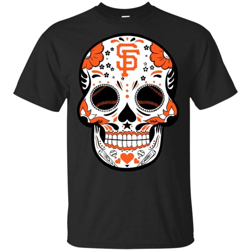 San Francisco Giants Sugar Skull Baseball Team Shirt Fan Gift Idea Lt02