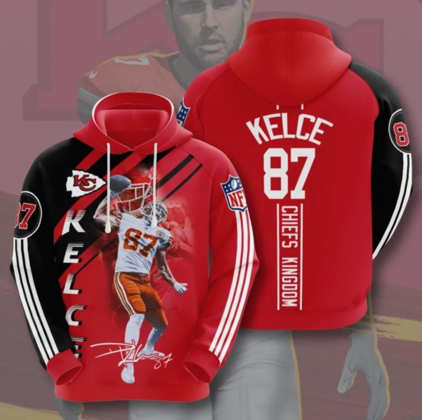 Kelce 87 Kansas City Chiefs 83 Unisex 3D Hoodie Gift For Fans