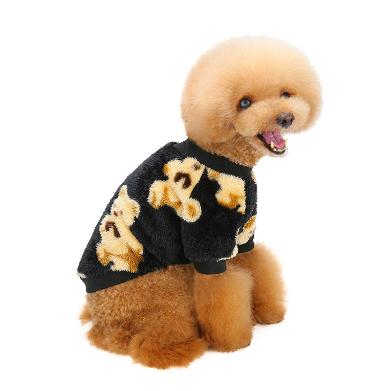 Warm Dog Clothes Cute Winter Cat Dogs Sweater Fleece Pet Clothing for French Bulldog Chihuahua Teddy Cats Clothes Dog Costume alx