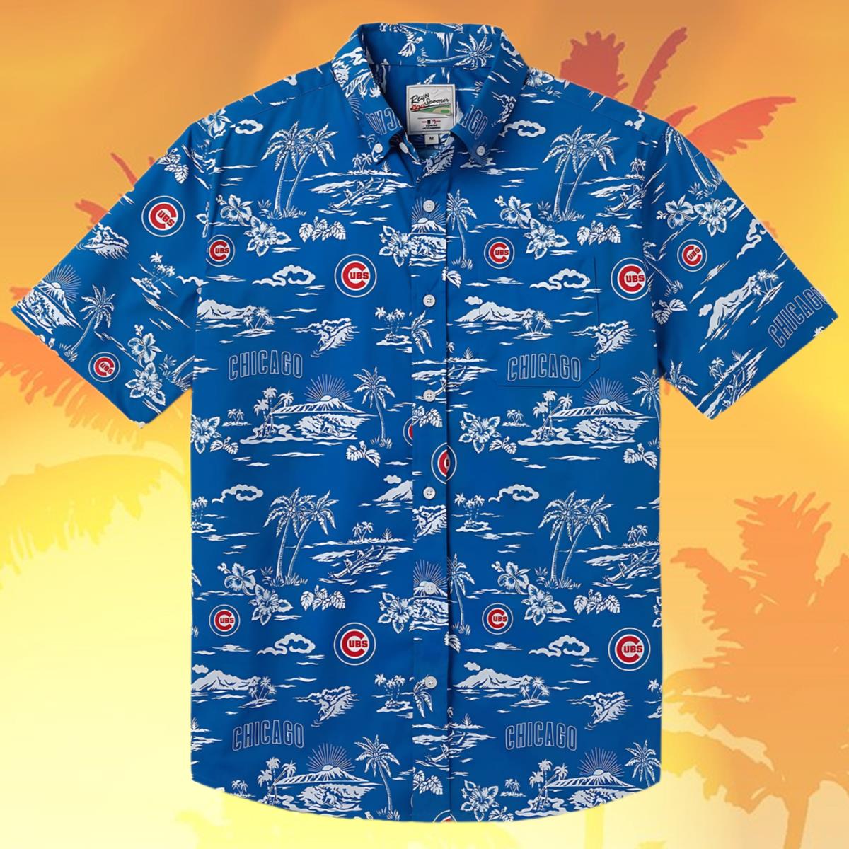 Reyn Spooner Kekai Performance Cubs Hawaiian Shirt