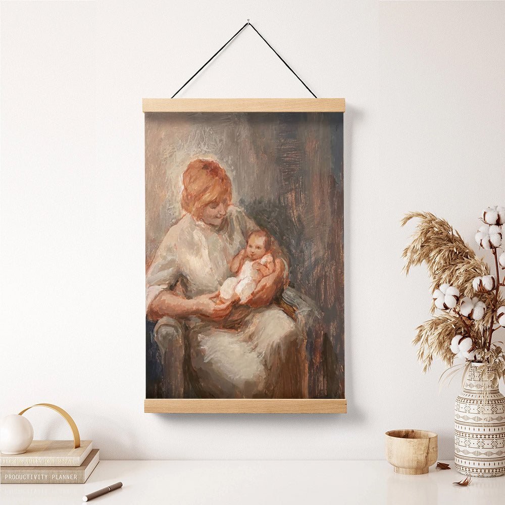 A Piece Of Heaven Hanging Canvas Wall Art – Gift For Mom – Religious Canvas