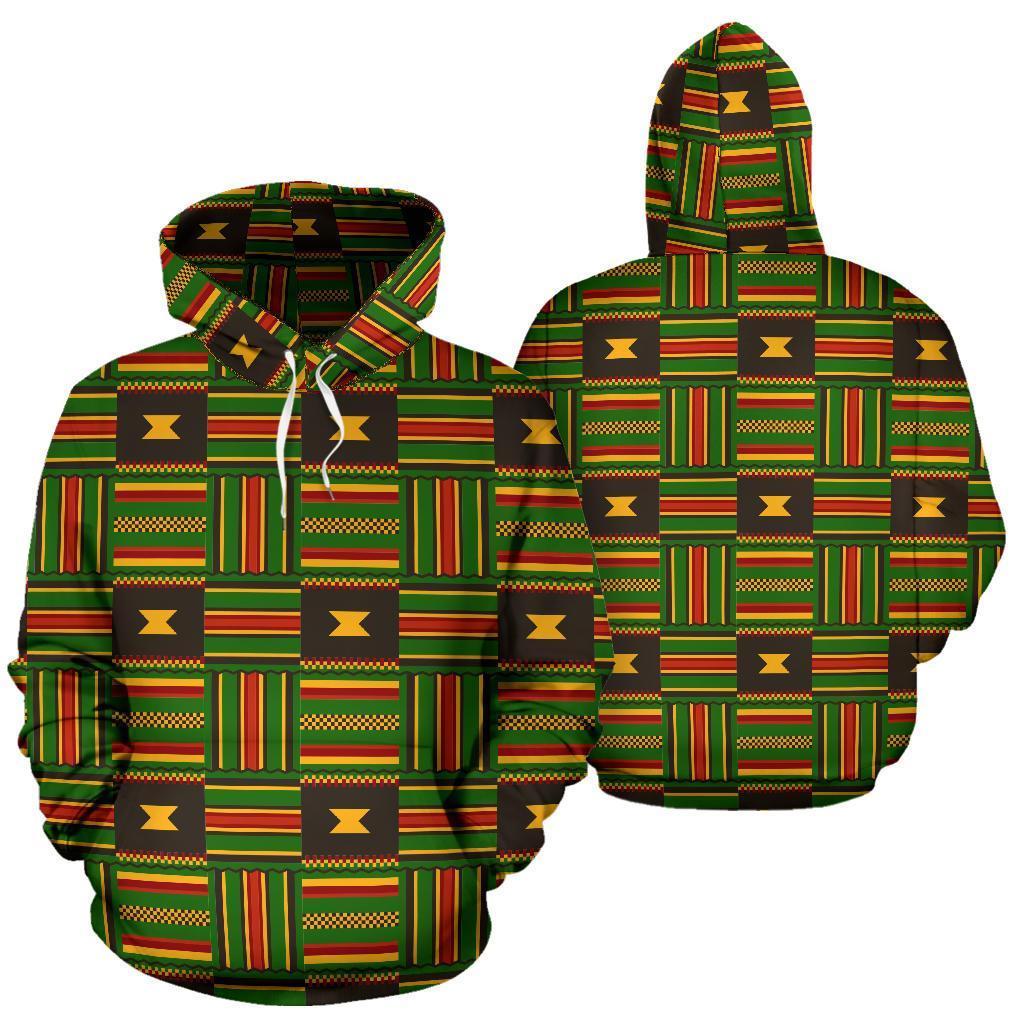 Greek Life Hoodie – Kente Pullover Ghanaian Pattern