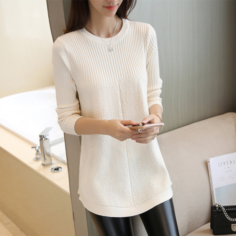 2023 Autumn Winter Sweater Women O-Neck Pullover Women’s Knitted Sweater Loose Long Sleeves Women pull femme Tops Sweater alx