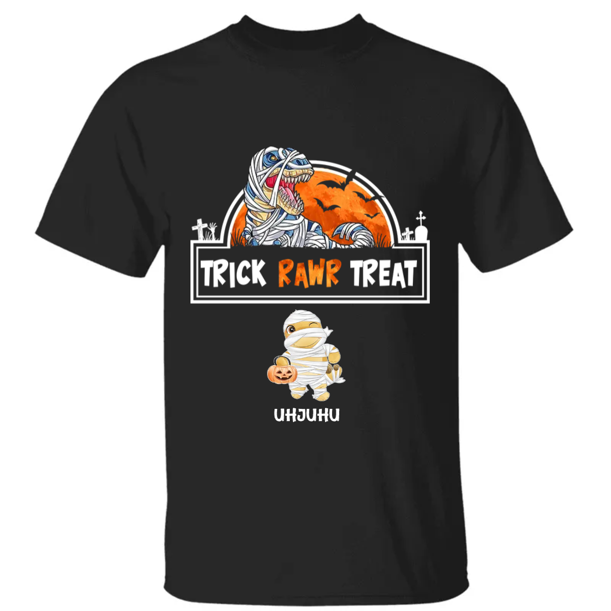 Trick Rawr Treat, Halloween Dinosaurs, Custom Shirt, Sweater, Hoodie, Personalized Family Gift