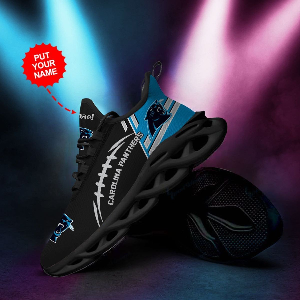 Carolina Panthers Custom Personalized Max Soul Sneakers Running Sports Shoes For Men Women