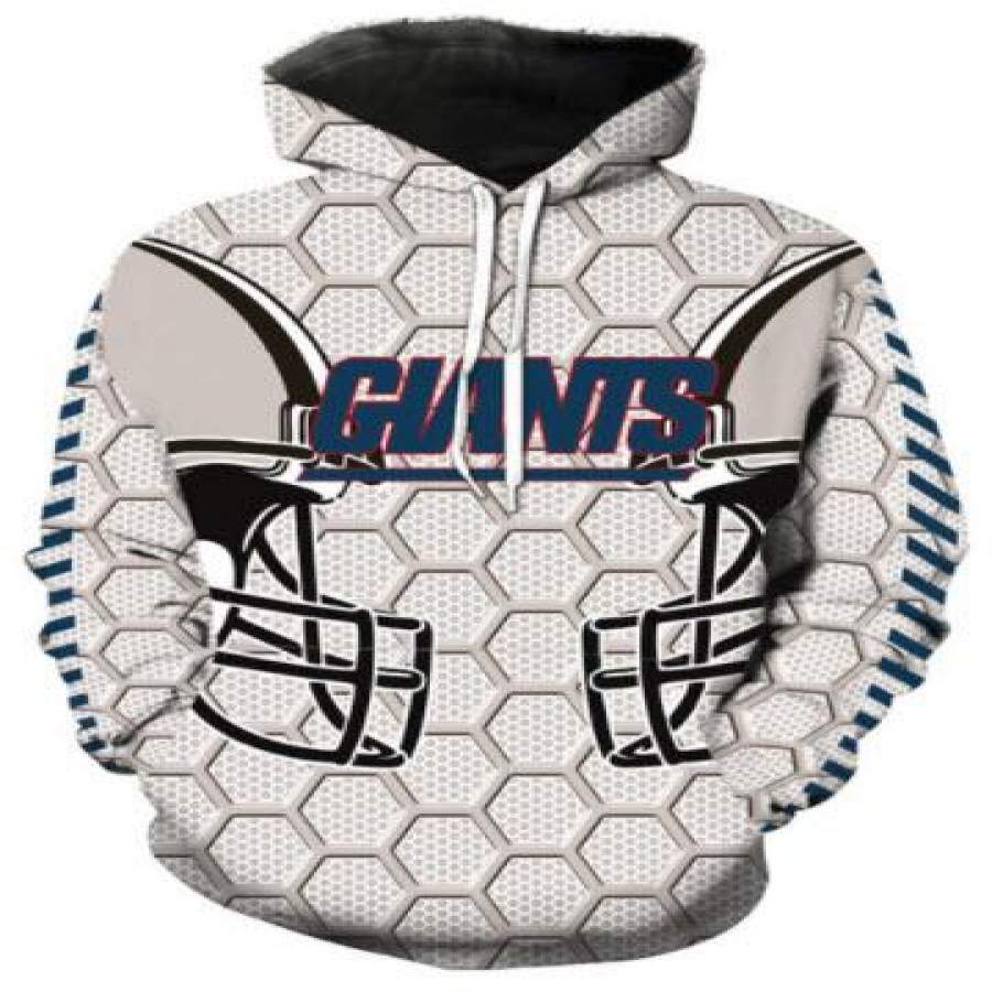 New York Giants Allover 3D Print Hoodie