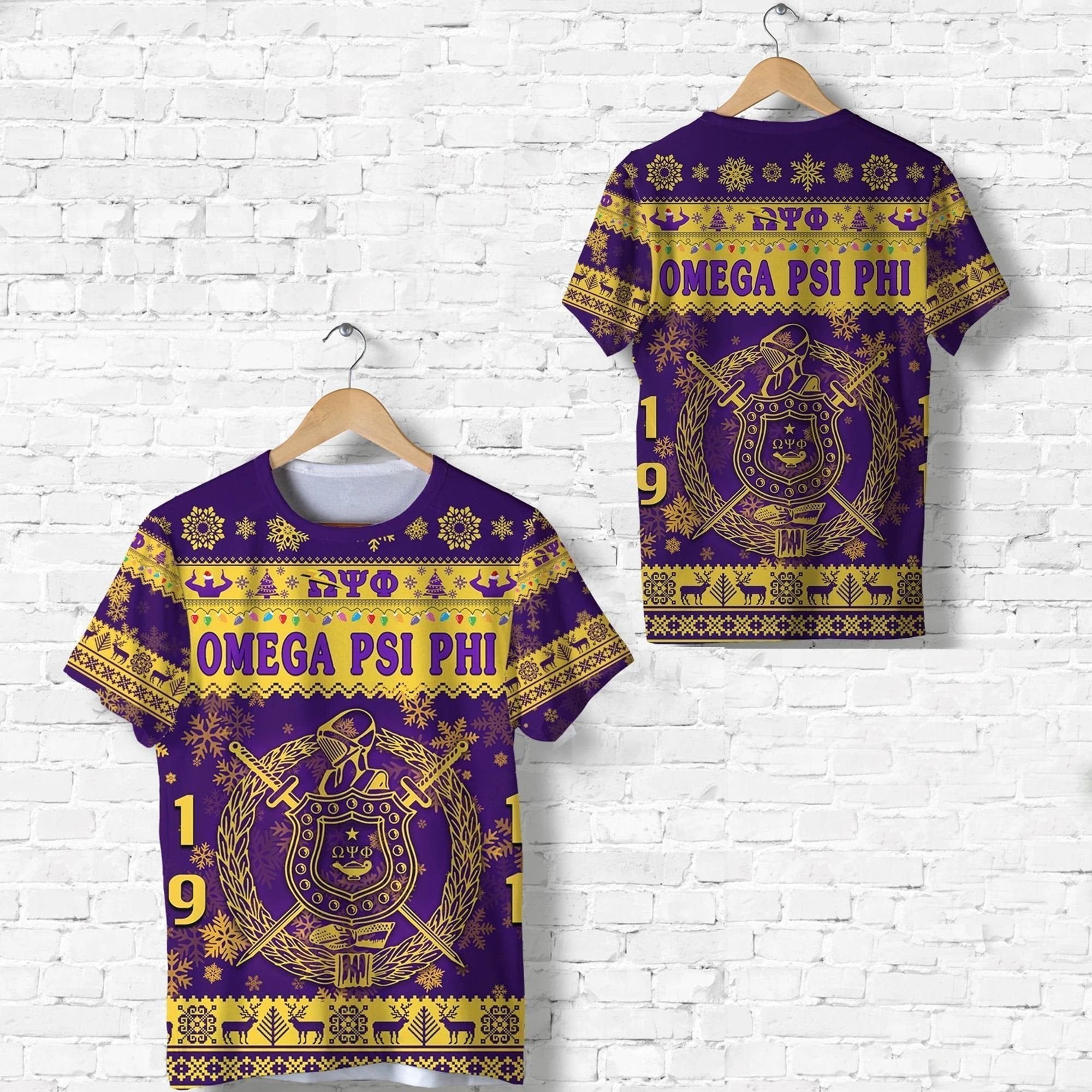 Fraternity Tshirt – Omega Psi Phi Fraternity Christmas Simple Viber Tshirt