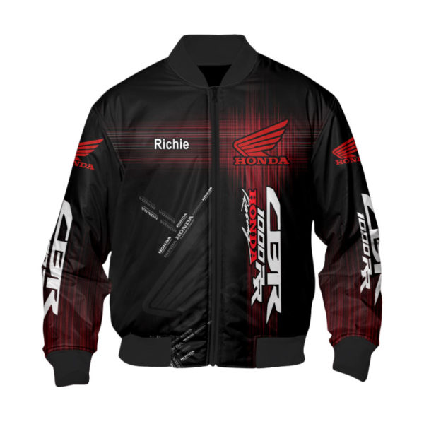 Custom Name Honda, Honda 3D Spring Autumn New Fashion Mens Casual Jacket Large Size Men Pilot Bomber Jacket Ds49