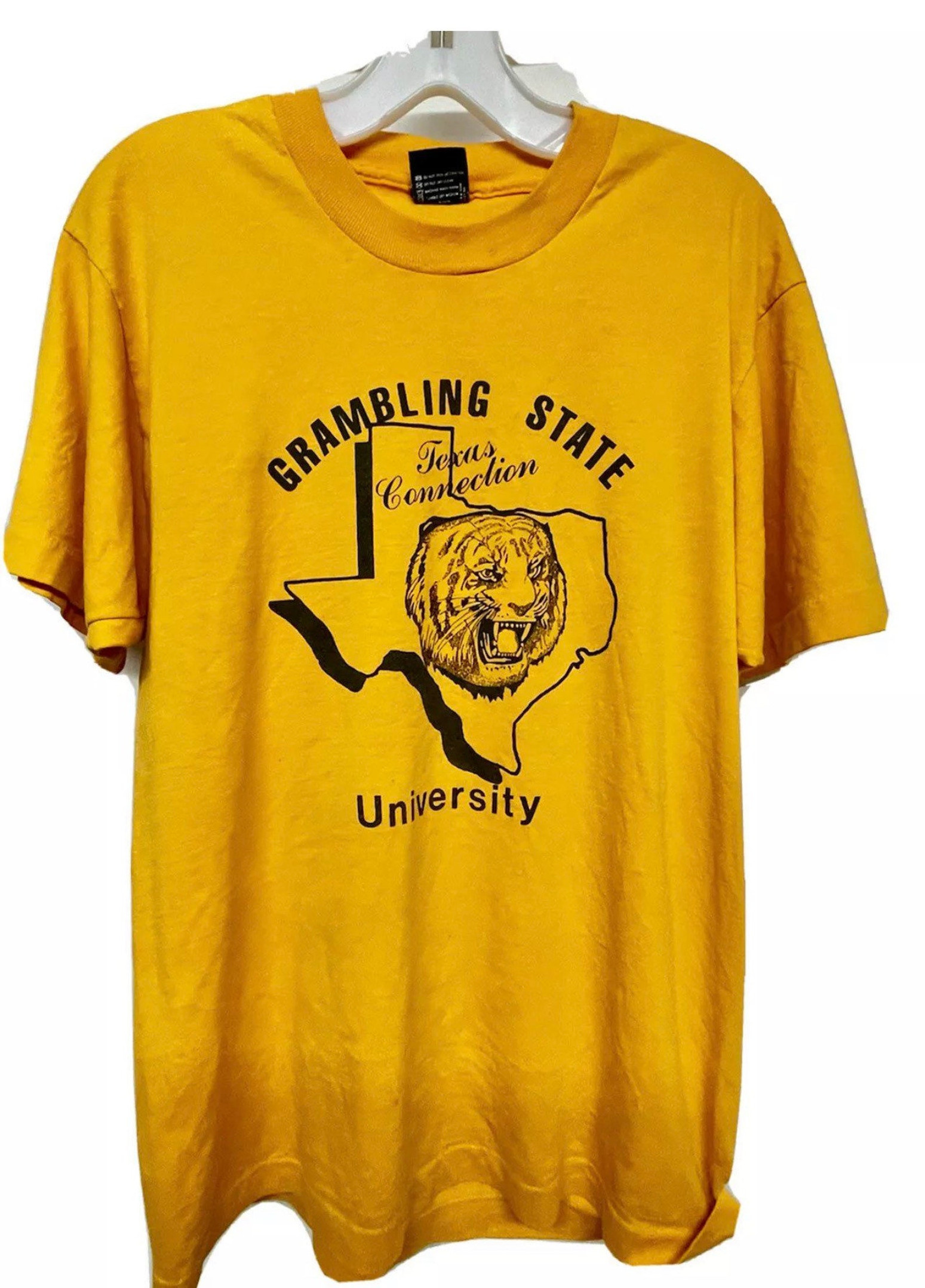 Vtg 80S Grambling State Tigers Texas T Shirt M