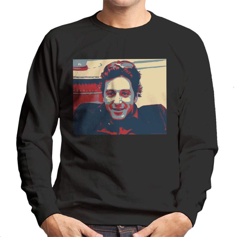 Al Pacino Dorchester Hotel 1974 Poster Style Men’s Sweatshirt