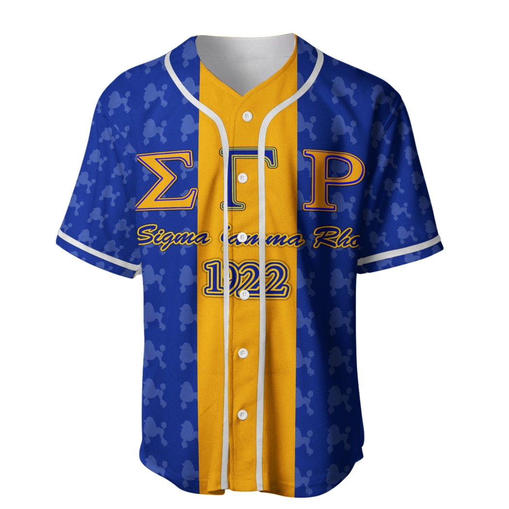 Sigma Gamma Rho Mini Poodle Baseball Jersey Shirt