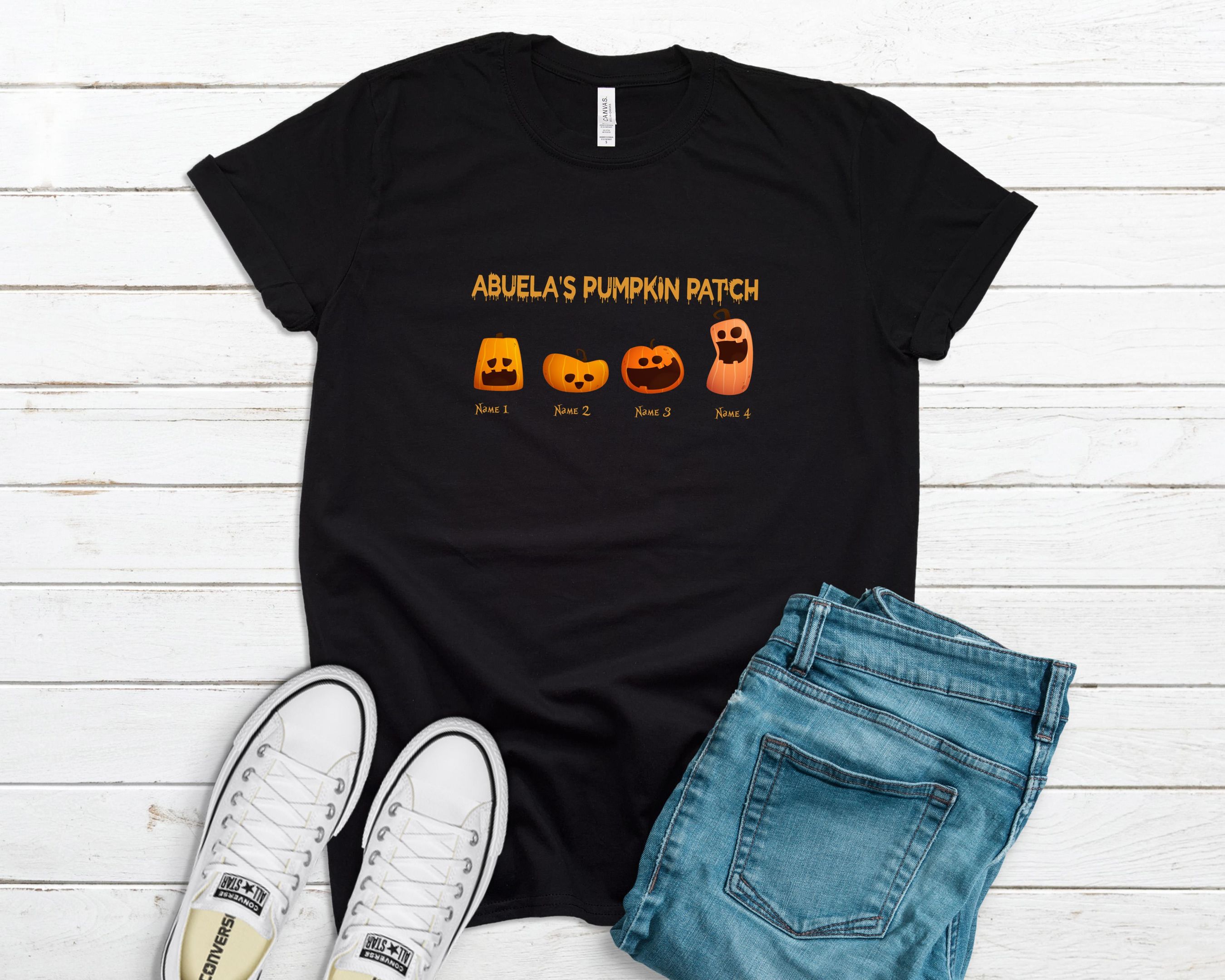 Abuela’S Pumpkin Patch Shirt, Halloween Shirt, Latin Shirt, Halloween Pumpkin Shirt