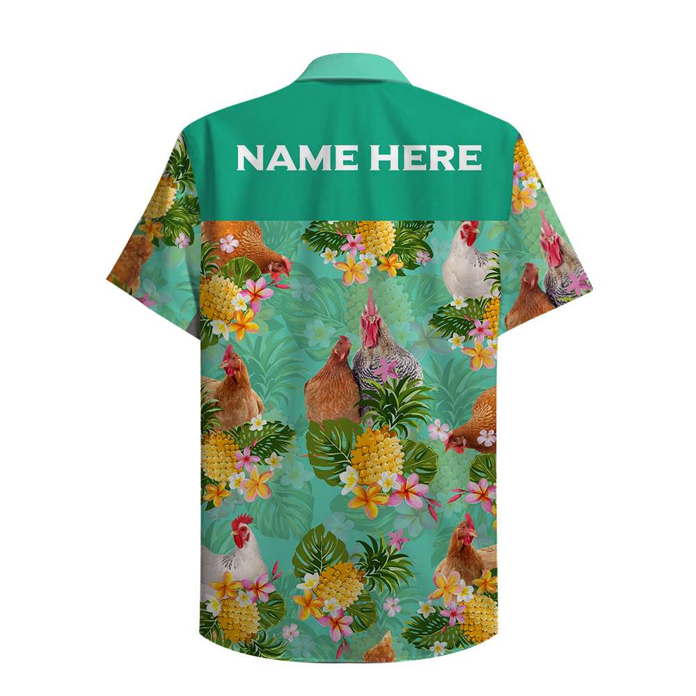 Farmer Chicken Custom Hawaiian Shirt Ha77918