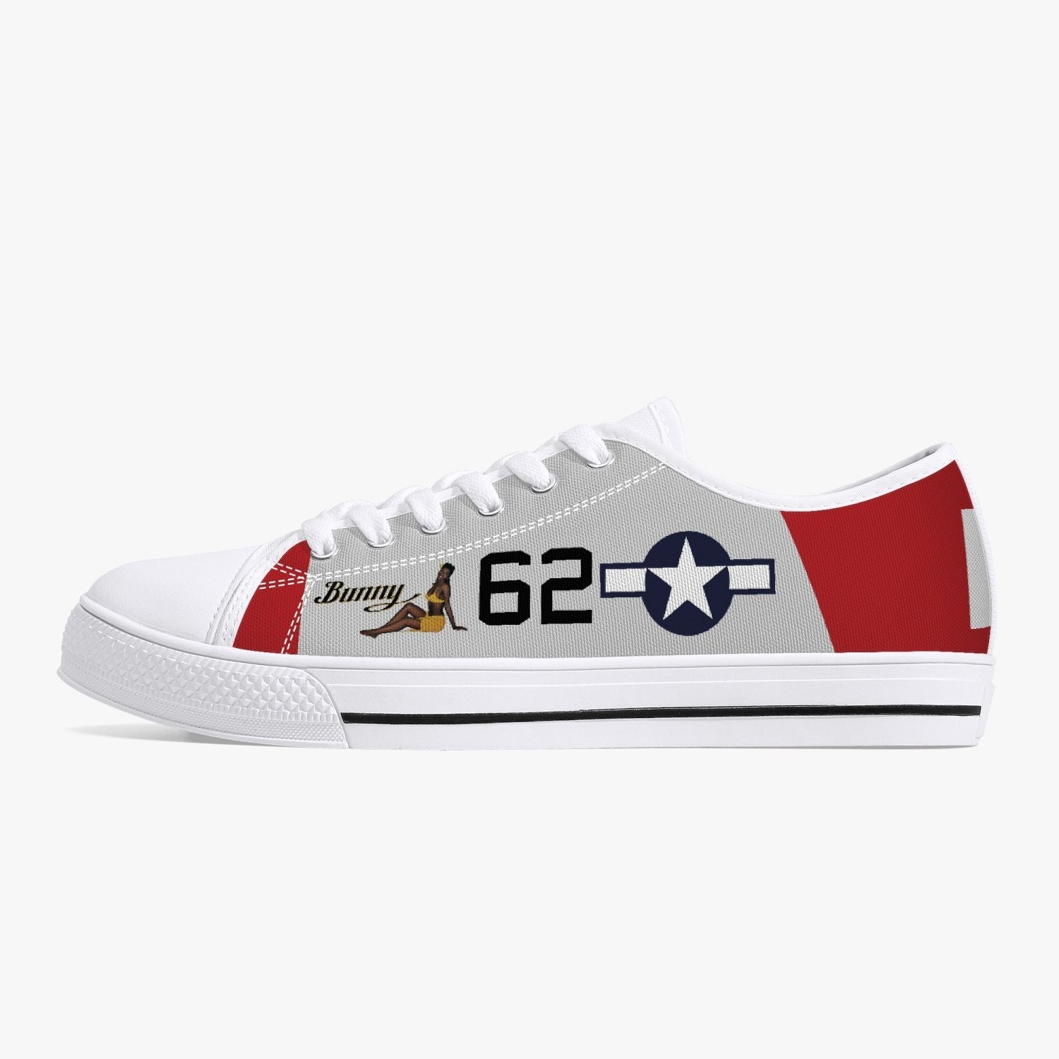 P-51 “Bunny” Women’S Low Top Canvas Shoes – White